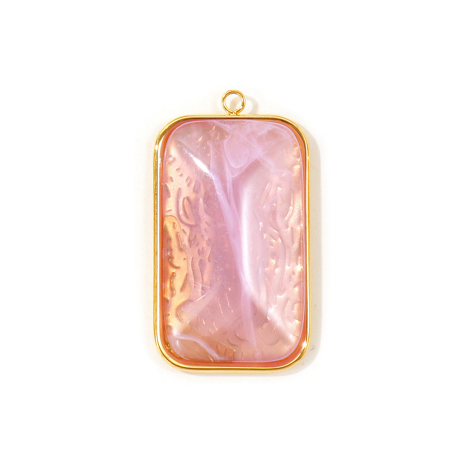 Resin Art Necklace - قطعة واحدة من قلادة الفولاذ المقاوم