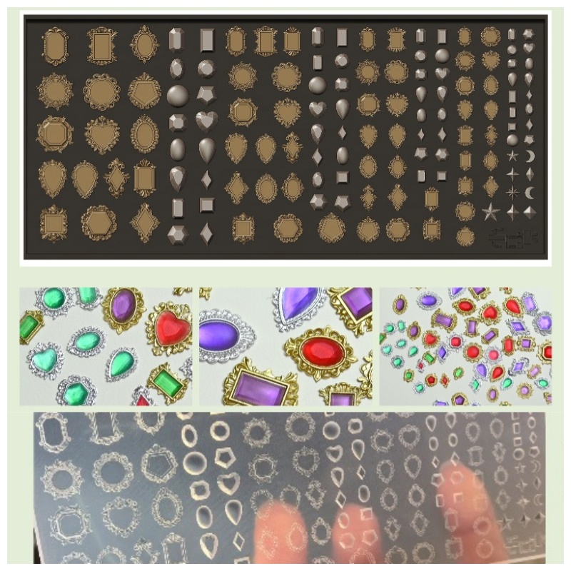 Bezels Pendant Resin - قالب سيليكون لصنع قلادات الأحجار الكريمة