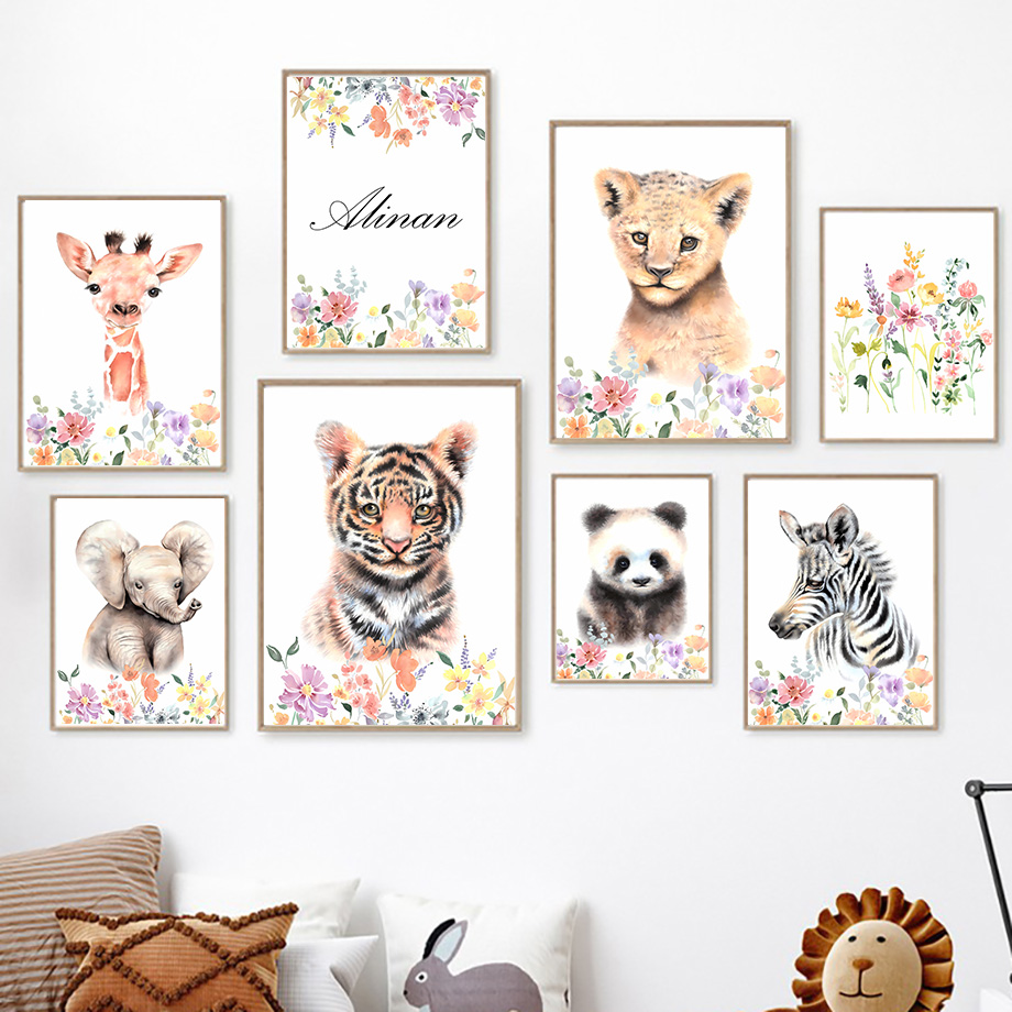 Resin Art Name - لوحات فنية جدارية مخصصة للأطفال بتصاميم