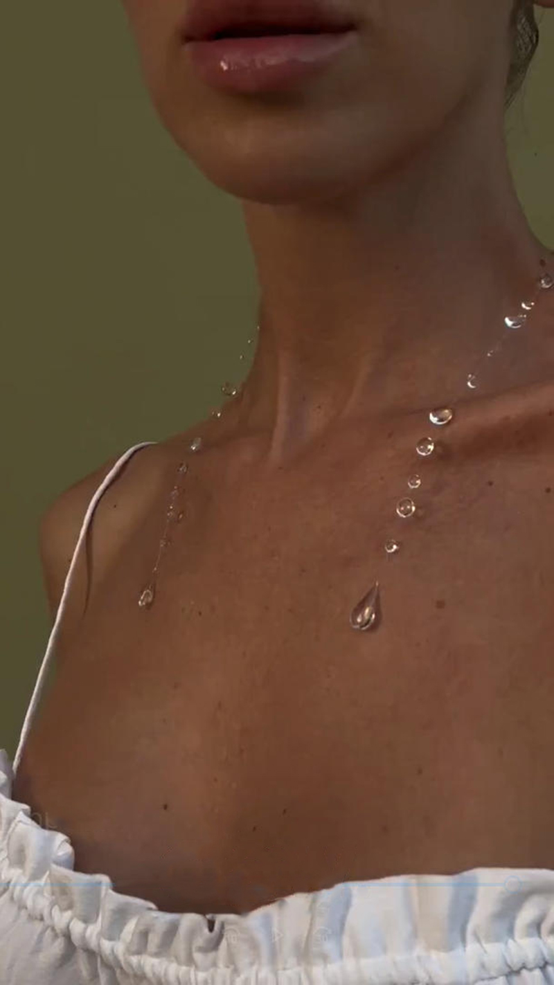 WJFH-ARTS قلادة من سلسلة كرات  - مراجعة Resin Art Necklace وسعره