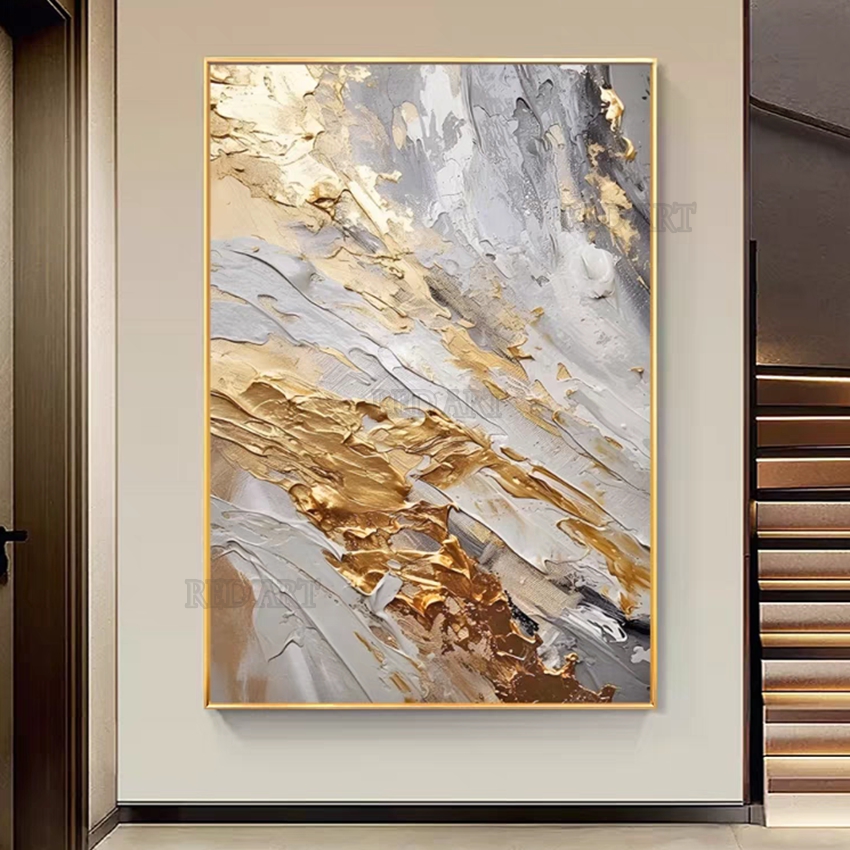 حجم كبير المعاصرة مجردة صورة ا - مراجعة Resin Art On Canvas وسعره
