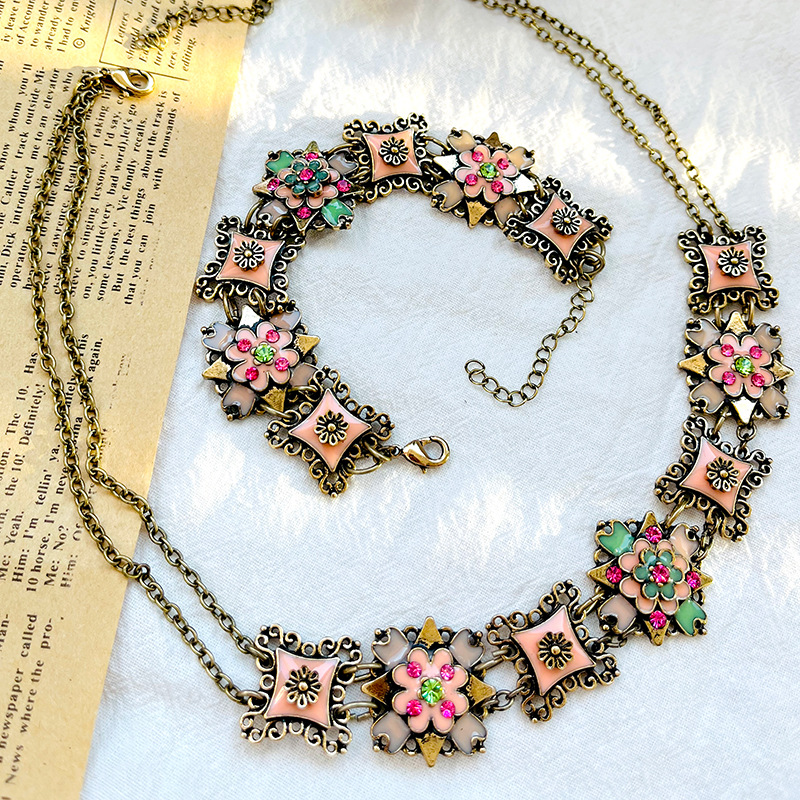 Retrofashion قلادة سوار مجموعة - مراجعة Resin Art Necklace وسعره