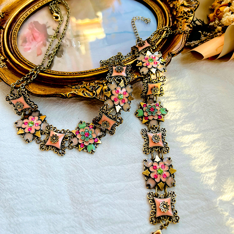 Retrofashion قلادة سوار مجموعة - مراجعة Resin Art Necklace وسعره