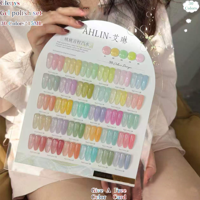 طلاء أظافر جلينيس بـ30 لونًا،  - مراجعة Resin Art Learning وسعره