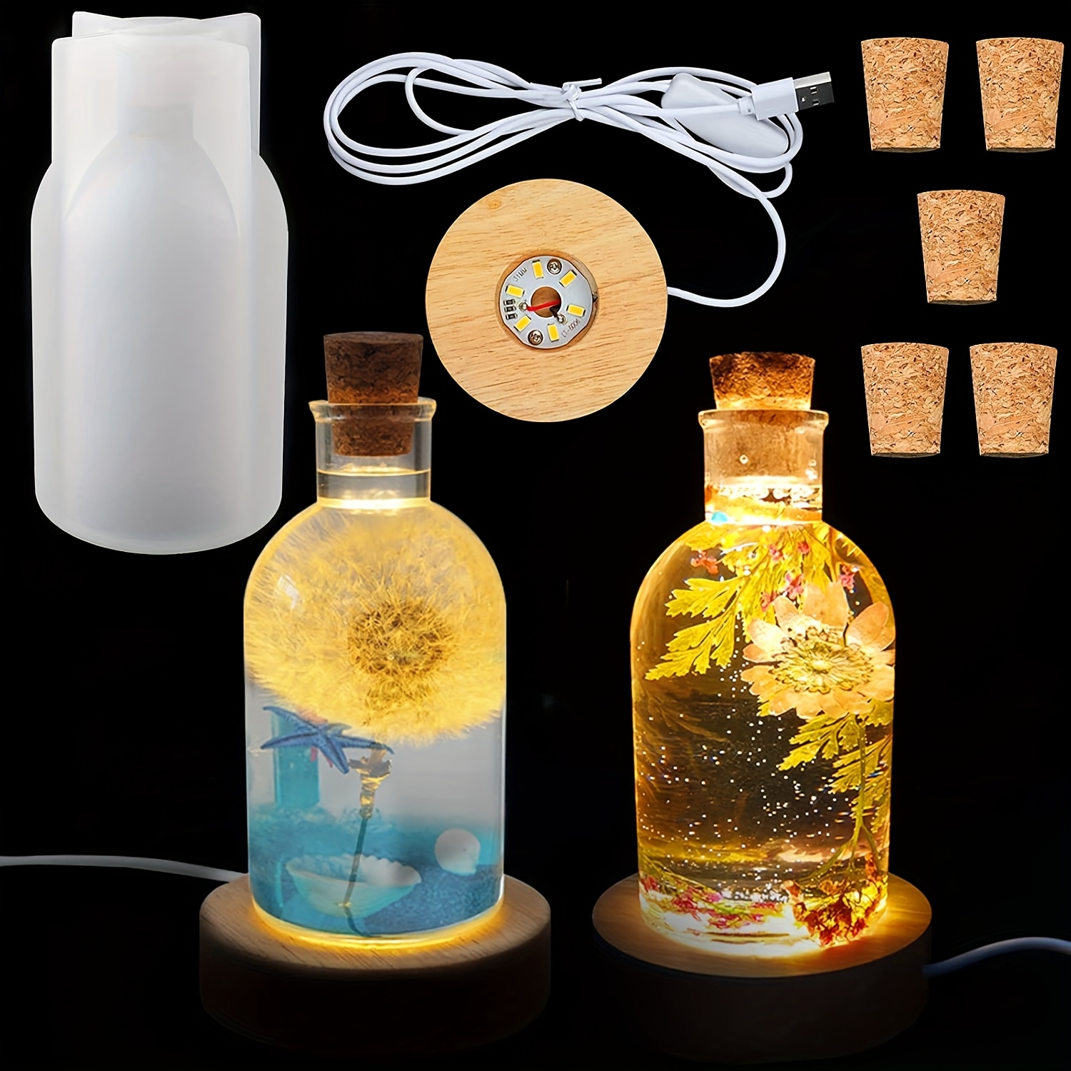 مجموعة قوالب راتنجية لزجاجة إض - مراجعة Resin Art Equipment وسعره