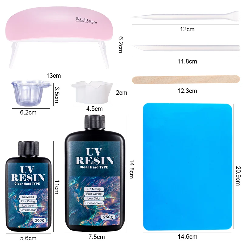 مجموعة غراء راتينج الأشعة فوق  - مراجعة Resin Art Equipment وسعره