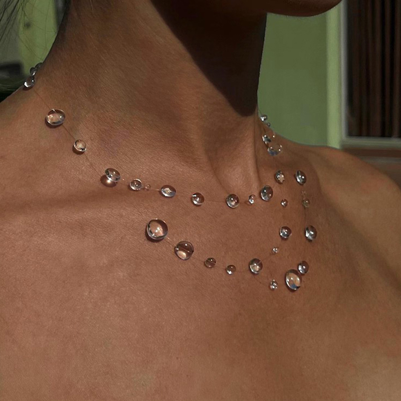 WJFH-ARTS قلادة نسائية إبداعية - مراجعة Resin Art Necklace وسعره