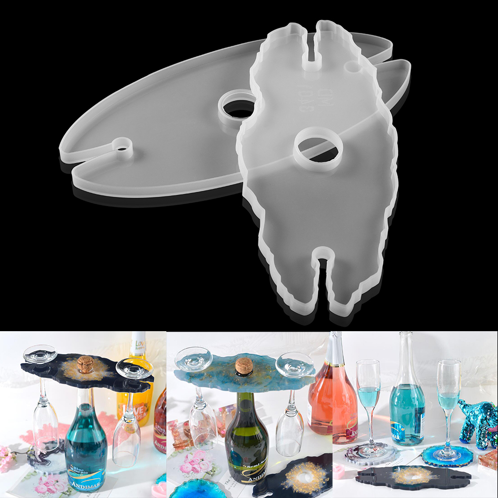 1 قطعة النبيذ رف سيليكون قوالب - مراجعة Resin Art Equipment وسعره