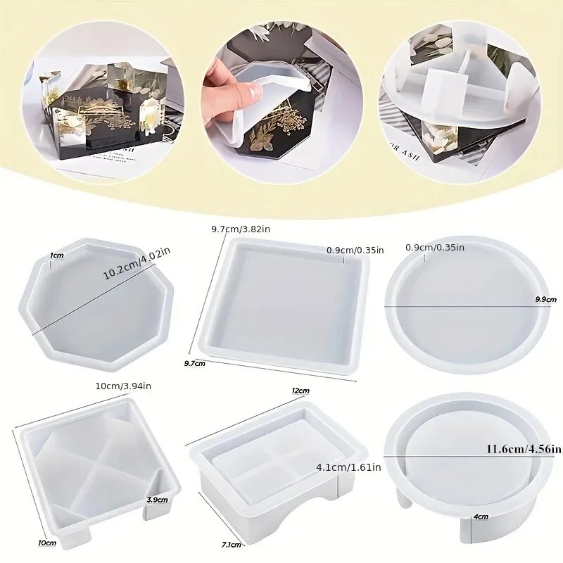 تتضمن مجموعة قوالب راتينج كوست - مراجعة Resin Art Equipment وسعره