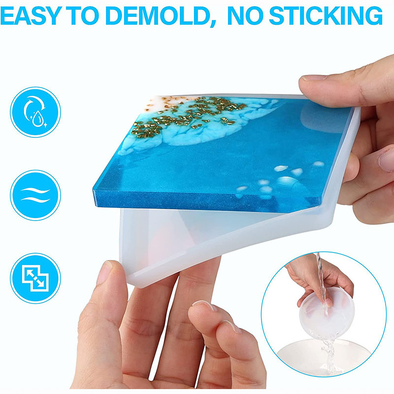 قالب سيليكون كوستر مستدير ومرب - مراجعة Resin Art Coasters وسعره